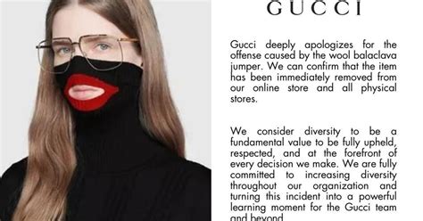 gucci sweater resembling blackface|Gucci Apologizes And Removes Sweater Following 'Blackface' .